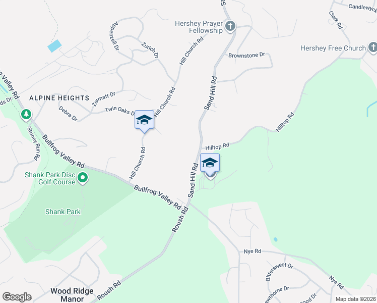 map of restaurants, bars, coffee shops, grocery stores, and more near 1468 Sand Hill Road in Hummelstown
