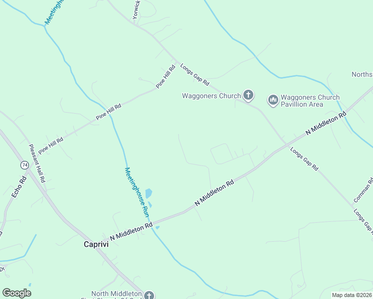 map of restaurants, bars, coffee shops, grocery stores, and more near 273 North Middleton Road in Carlisle