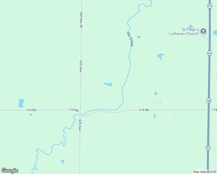 map of restaurants, bars, coffee shops, grocery stores, and more near 71916 620 Avenue in Steinauer