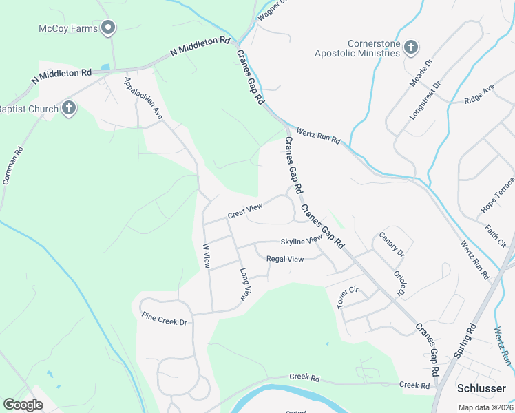 map of restaurants, bars, coffee shops, grocery stores, and more near 113 Crest View in Carlisle