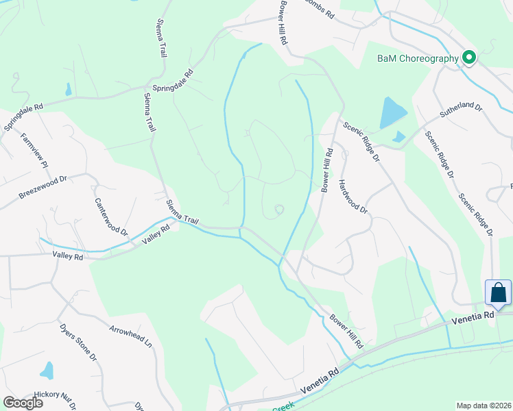 map of restaurants, bars, coffee shops, grocery stores, and more near 351 Buckingham Drive in Venetia
