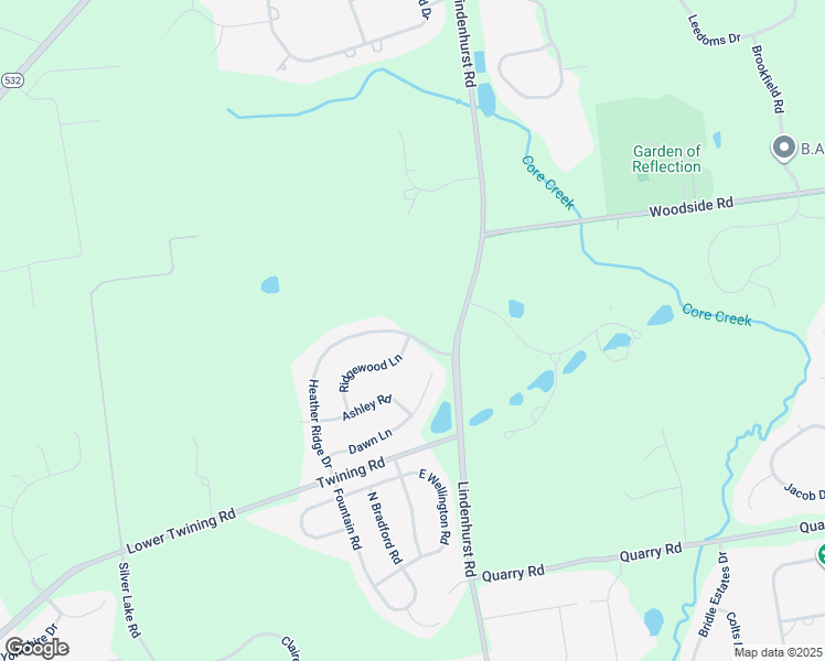 map of restaurants, bars, coffee shops, grocery stores, and more near 1491 Heather Ridge Drive in Newtown
