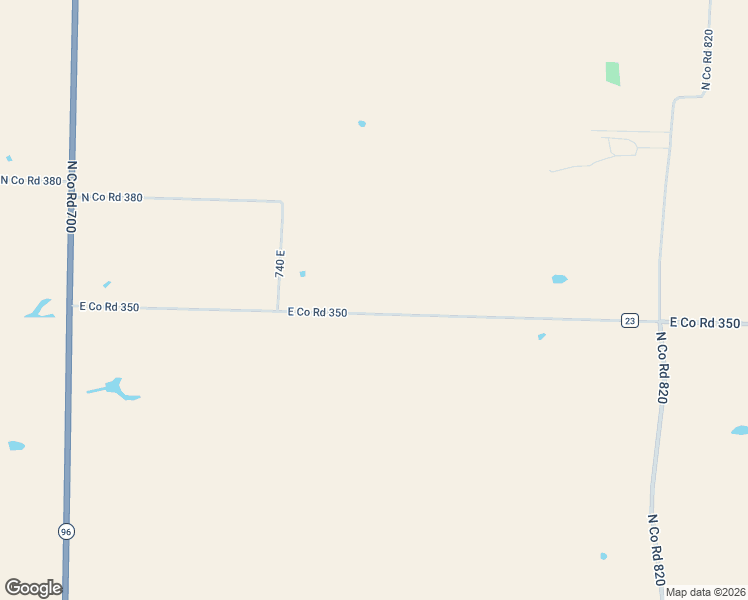 map of restaurants, bars, coffee shops, grocery stores, and more near 804 East Co Road 350 in Sutter