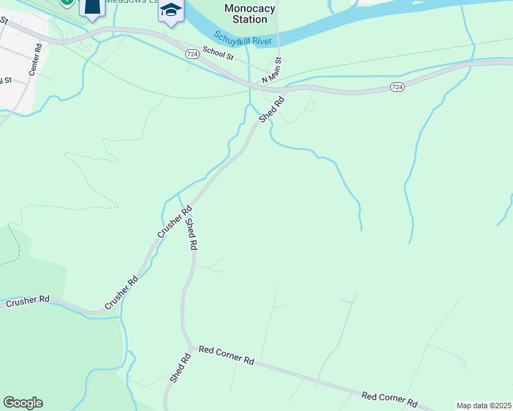 map of restaurants, bars, coffee shops, grocery stores, and more near 73 Shed Road in Douglassville