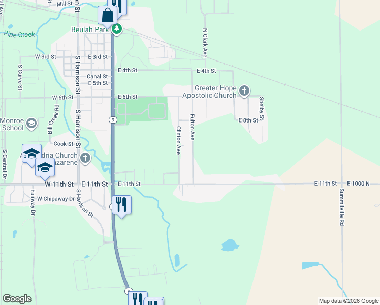 map of restaurants, bars, coffee shops, grocery stores, and more near 1306 Fulton Avenue in Alexandria