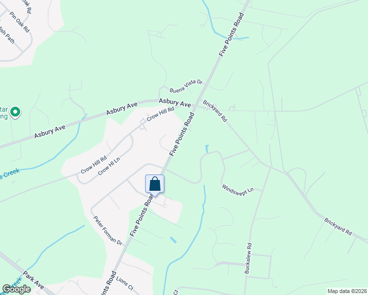 map of restaurants, bars, coffee shops, grocery stores, and more near 71 Five Points Road in Freehold