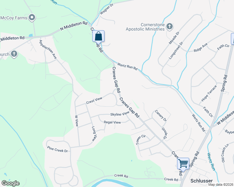 map of restaurants, bars, coffee shops, grocery stores, and more near 9 Glenn View in Carlisle