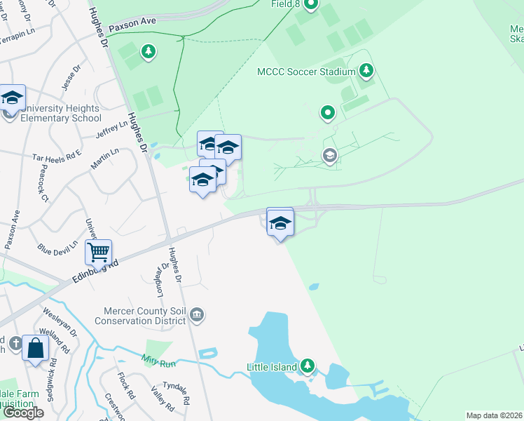 map of restaurants, bars, coffee shops, grocery stores, and more near in 