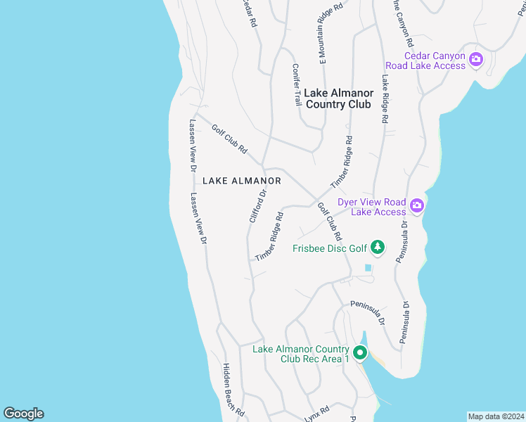 map of restaurants, bars, coffee shops, grocery stores, and more near 910 Clifford Drive in Lake Almanor Country Club