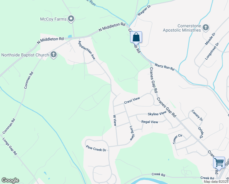 map of restaurants, bars, coffee shops, grocery stores, and more near 749 Appalachian Avenue in Carlisle