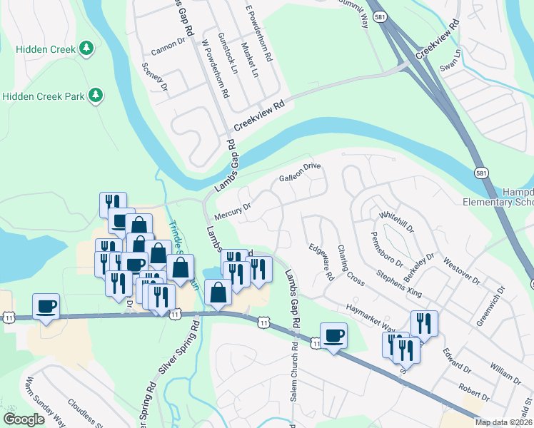 map of restaurants, bars, coffee shops, grocery stores, and more near 6330 Galleon Drive in Mechanicsburg