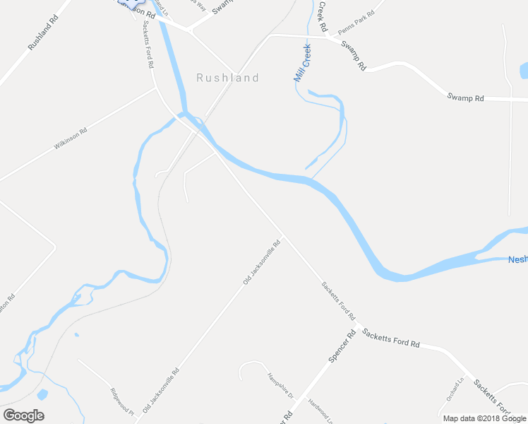 map of restaurants, bars, coffee shops, grocery stores, and more near 1147 Sacketts Ford Road in Warminster
