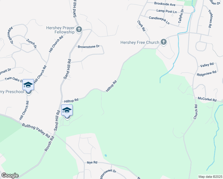 map of restaurants, bars, coffee shops, grocery stores, and more near 570 Hilltop Road in Hummelstown