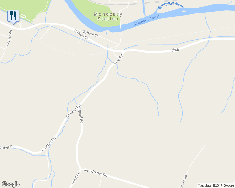 map of restaurants, bars, coffee shops, grocery stores, and more near 69 Shed Road in Douglassville