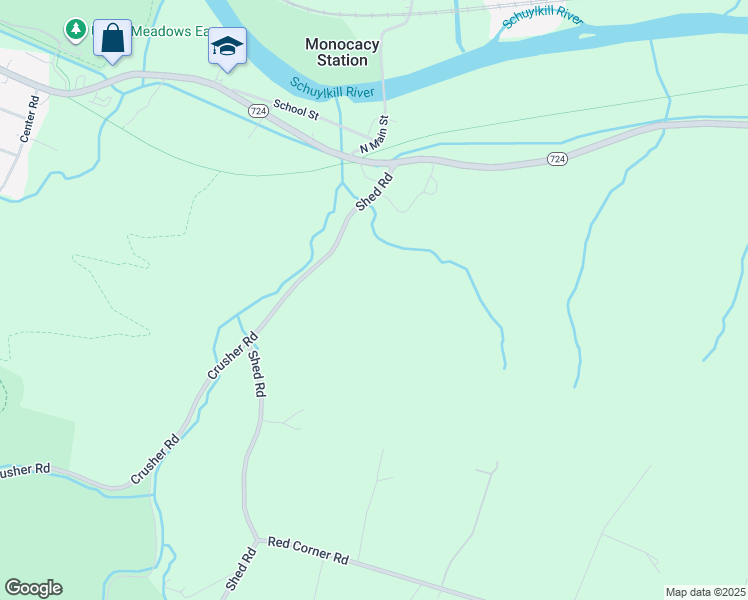 map of restaurants, bars, coffee shops, grocery stores, and more near 69 Shed Road in Douglassville