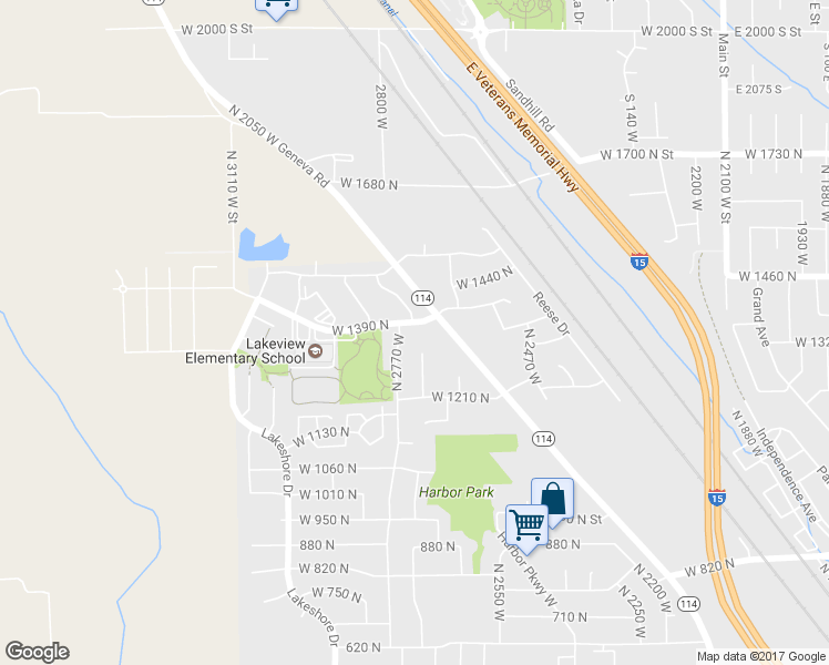 map of restaurants, bars, coffee shops, grocery stores, and more near 2711 West 1390 North in Provo