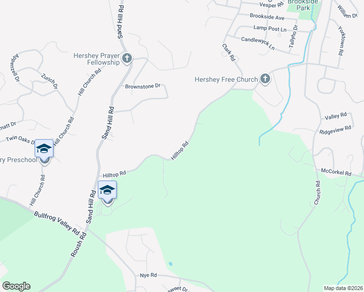 map of restaurants, bars, coffee shops, grocery stores, and more near 541 Hilltop Road in Hummelstown