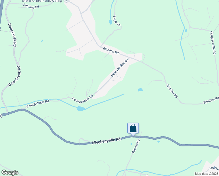 map of restaurants, bars, coffee shops, grocery stores, and more near 148 Pennypacker Road in Mohnton