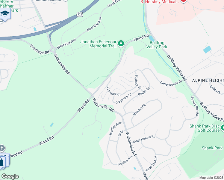 map of restaurants, bars, coffee shops, grocery stores, and more near 475 Cook Court in Hummelstown