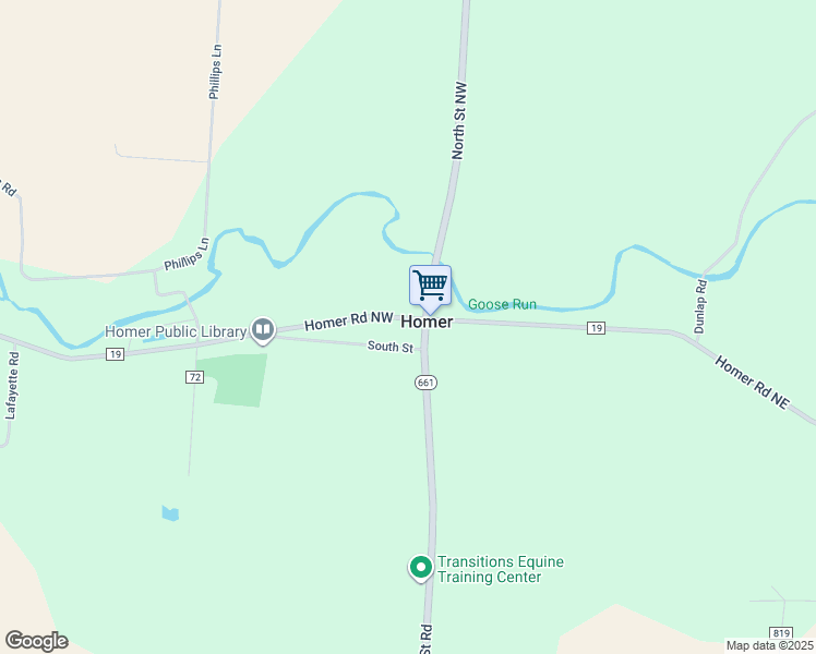 map of restaurants, bars, coffee shops, grocery stores, and more near in Homer