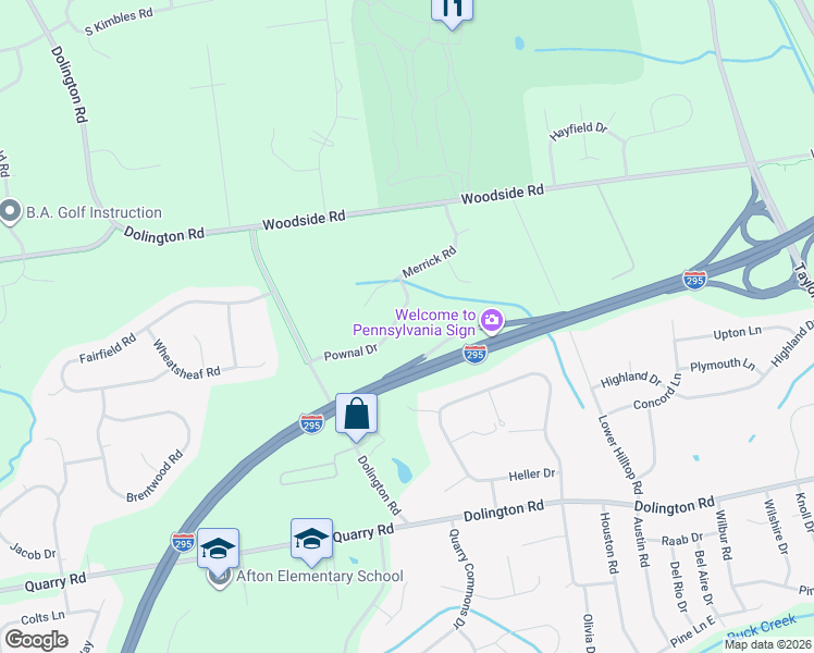 map of restaurants, bars, coffee shops, grocery stores, and more near 1507 Pownal Drive in Morrisville