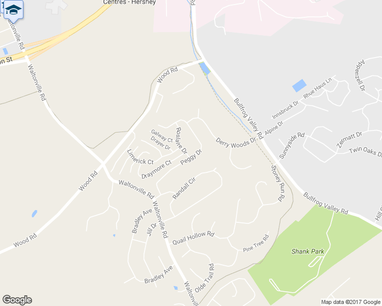 map of restaurants, bars, coffee shops, grocery stores, and more near 583 Roslaire Dr in Hummelstown