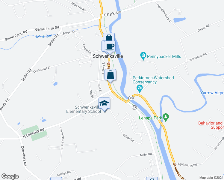 map of restaurants, bars, coffee shops, grocery stores, and more near in 