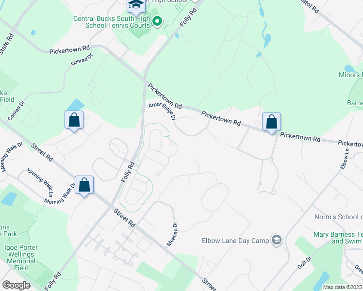 map of restaurants, bars, coffee shops, grocery stores, and more near 513 Tara Court in Warrington
