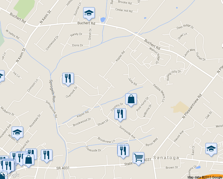 map of restaurants, bars, coffee shops, grocery stores, and more near 1122 Kepler Road in Pottstown