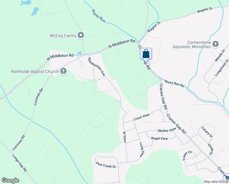 map of restaurants, bars, coffee shops, grocery stores, and more near 730 Appalachian Avenue in Carlisle