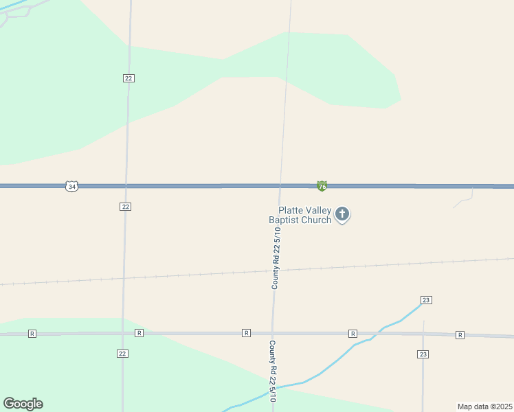 map of restaurants, bars, coffee shops, grocery stores, and more near 22302 U.S. 34 in Fort Morgan