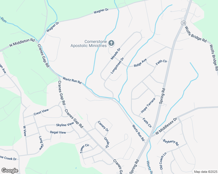 map of restaurants, bars, coffee shops, grocery stores, and more near 7 Longstreet Drive in Carlisle