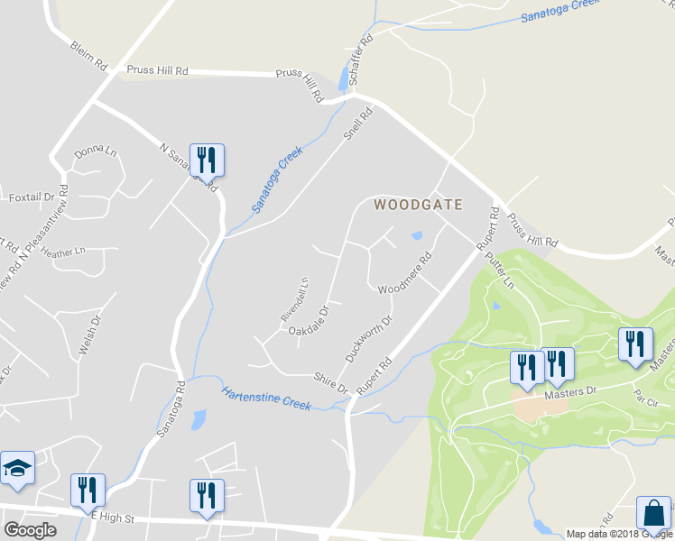 map of restaurants, bars, coffee shops, grocery stores, and more near 872 Oakdale Drive in Pottstown