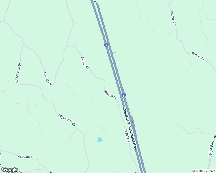 map of restaurants, bars, coffee shops, grocery stores, and more near 15790 Skyline Drive in Red Bluff