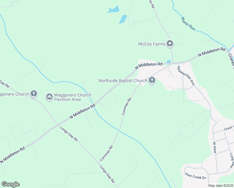map of restaurants, bars, coffee shops, grocery stores, and more near 830 North Middleton Road in Carlisle
