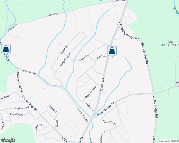 map of restaurants, bars, coffee shops, grocery stores, and more near 199 Faith Circle in Carlisle