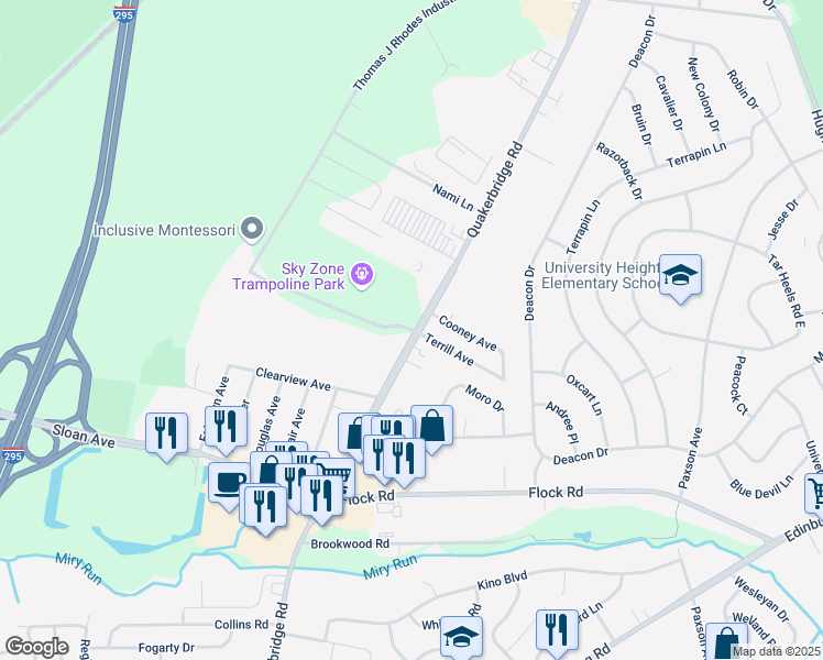 map of restaurants, bars, coffee shops, grocery stores, and more near 4 Quakerbridge Plaza in Trenton