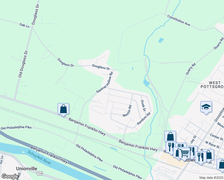 map of restaurants, bars, coffee shops, grocery stores, and more near 11 Random Road in Douglassville