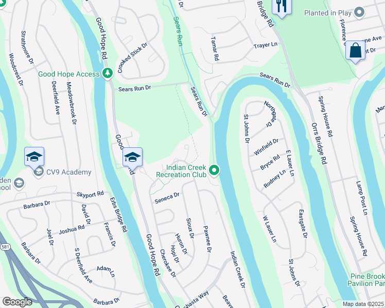 map of restaurants, bars, coffee shops, grocery stores, and more near 506 Partridge Ct in Mechanicsburg