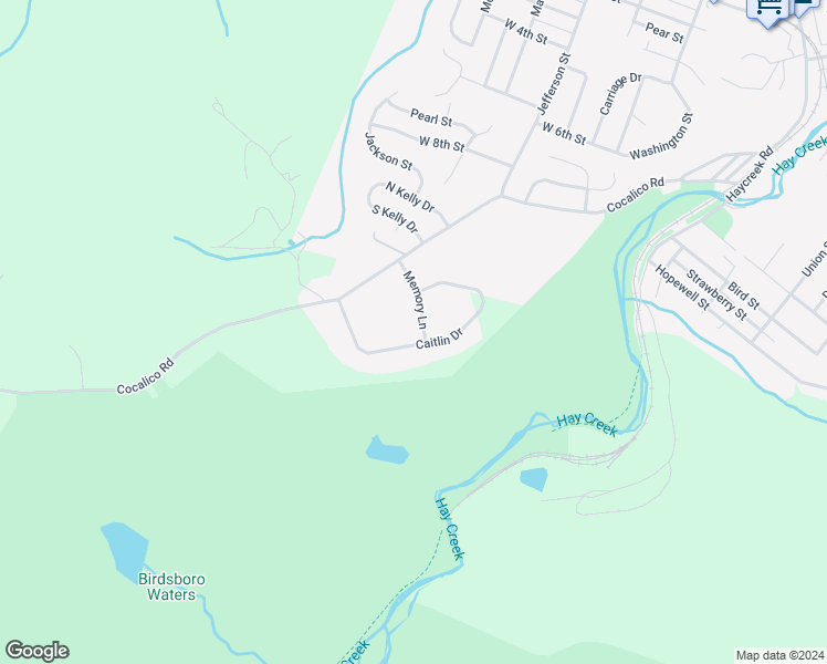 map of restaurants, bars, coffee shops, grocery stores, and more near 97 Caitlin Drive in Birdsboro