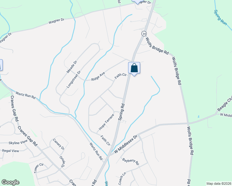 map of restaurants, bars, coffee shops, grocery stores, and more near 8 Meadowview Drive in Carlisle