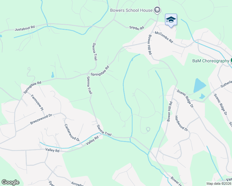 map of restaurants, bars, coffee shops, grocery stores, and more near 104 Windsor Court in Venetia