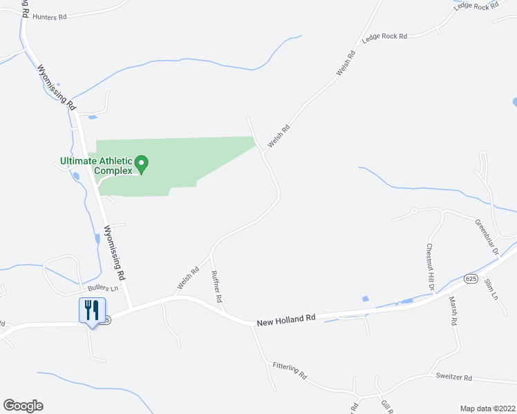 map of restaurants, bars, coffee shops, grocery stores, and more near 3003 Welsh Road in Mohnton