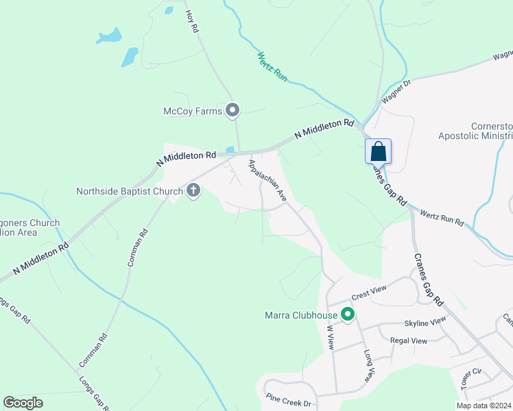 map of restaurants, bars, coffee shops, grocery stores, and more near 118 White Deer Way in Carlisle