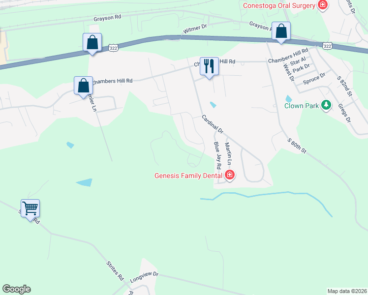 map of restaurants, bars, coffee shops, grocery stores, and more near 861 Anthony Drive in Harrisburg