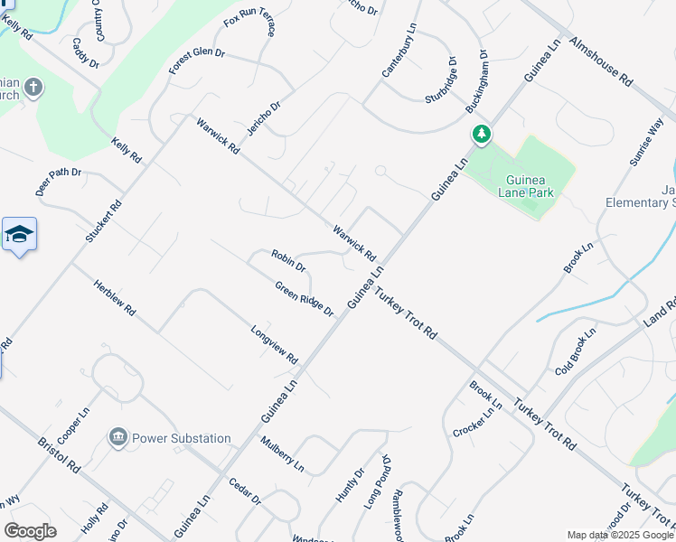 map of restaurants, bars, coffee shops, grocery stores, and more near 2116 Emily Circle in Warrington