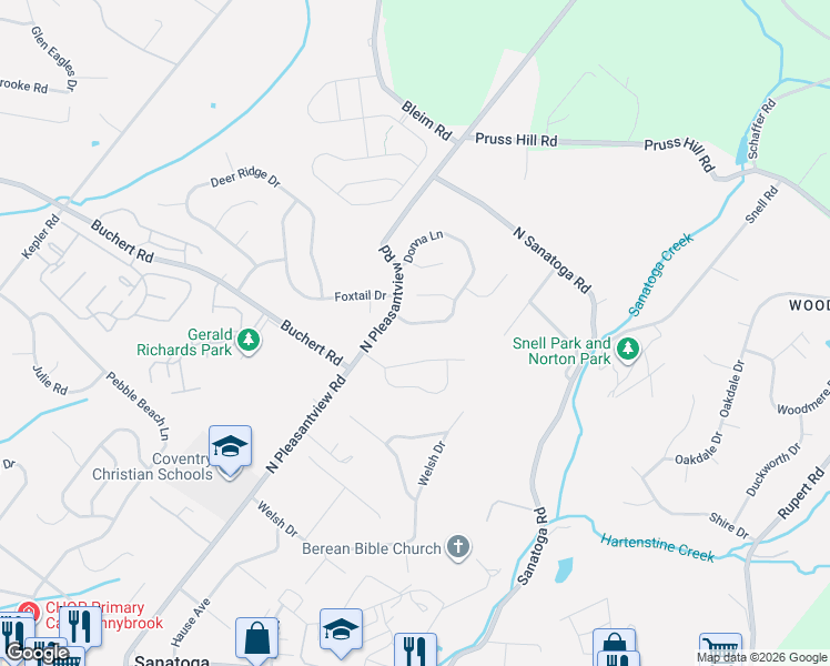 map of restaurants, bars, coffee shops, grocery stores, and more near 2207 Donna Lane in Pottstown