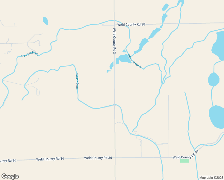 map of restaurants, bars, coffee shops, grocery stores, and more near 17875 County Road 3 in Berthoud