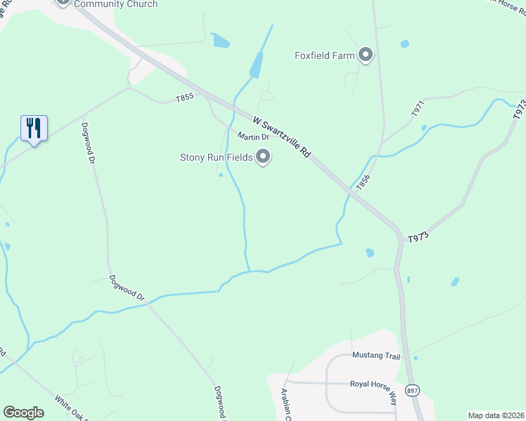 map of restaurants, bars, coffee shops, grocery stores, and more near 760 West Swartzville Road in Reinholds