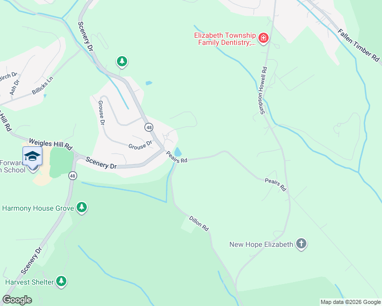 map of restaurants, bars, coffee shops, grocery stores, and more near 631 Peairs Road in Elizabeth